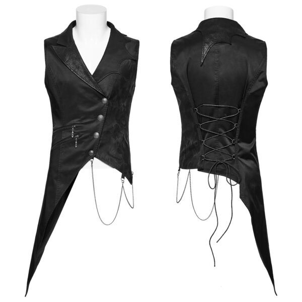 PUNK RAVE Gothic Asymmetric Waistcoat