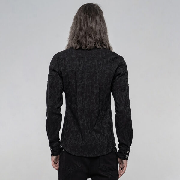 PUNK RAVE Elastic Jacquard Punk Long Sleeve Shirt - Image 3