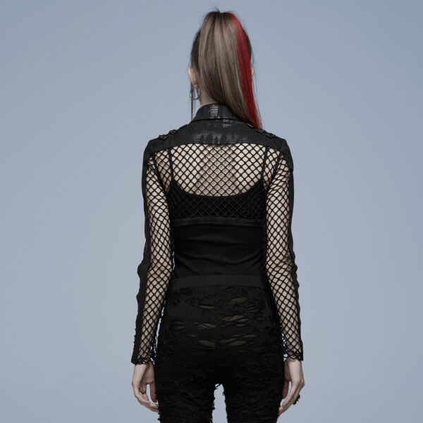 PUNK RAVE Mesh Punk Jacket - Image 3