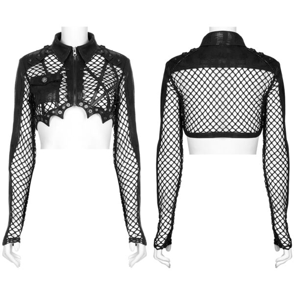 PUNK RAVE Mesh Punk Jacket - Image 5