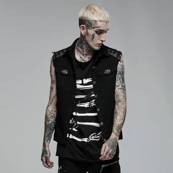 Punk Daily Wear Simple Vest