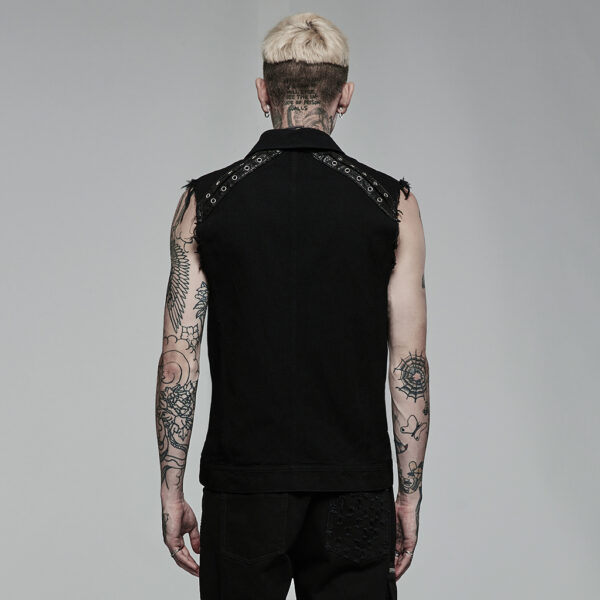 Punk Daily Wear Simple Vest - Image 3