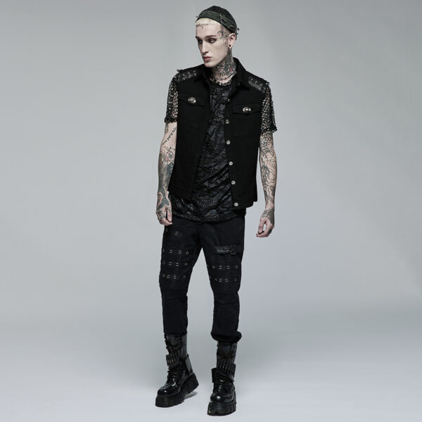 Punk Daily Wear Simple Vest - Image 4