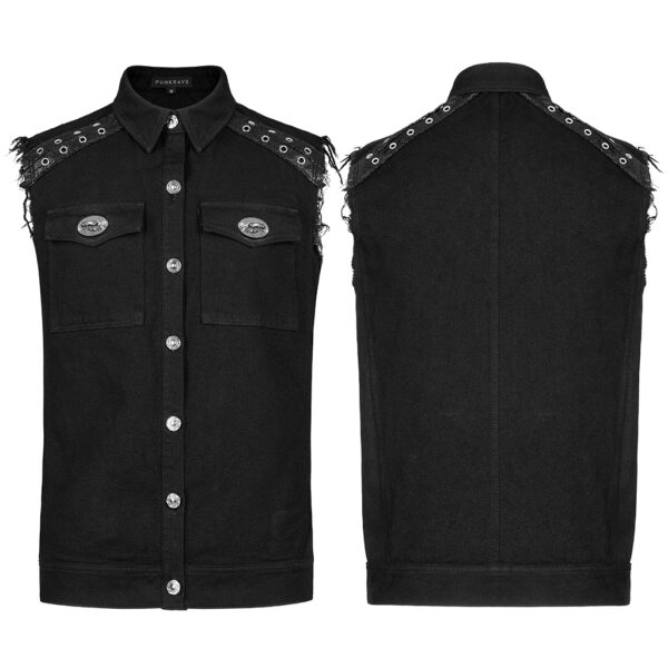 Punk Daily Wear Simple Vest - Image 5