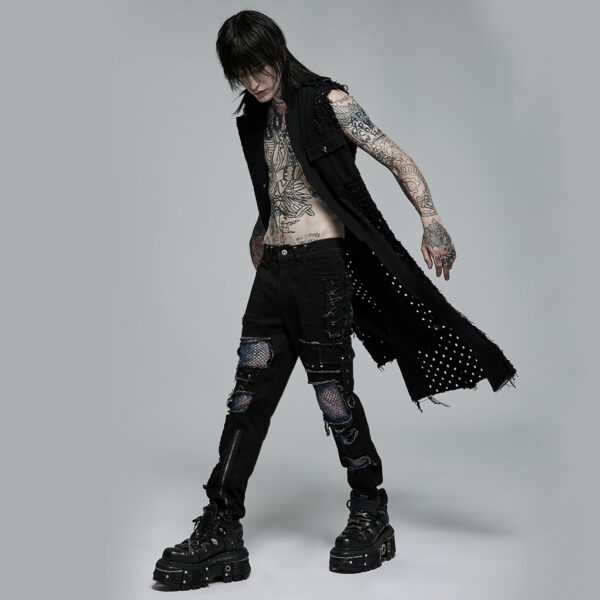 Punk Medium Length Vest - Image 4