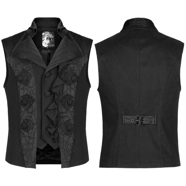 PUNK RAVE Gothic Style Short Noble Jacquard Waistcoat