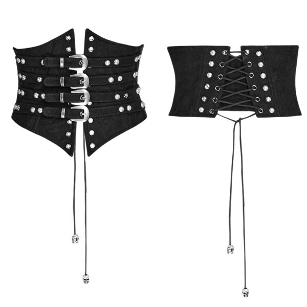 PUNK RAVE Steam Punk Black Girdle