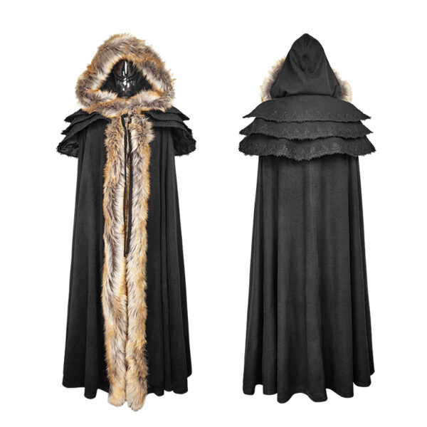 PUNK RAVE Winter Long Fur Cloak