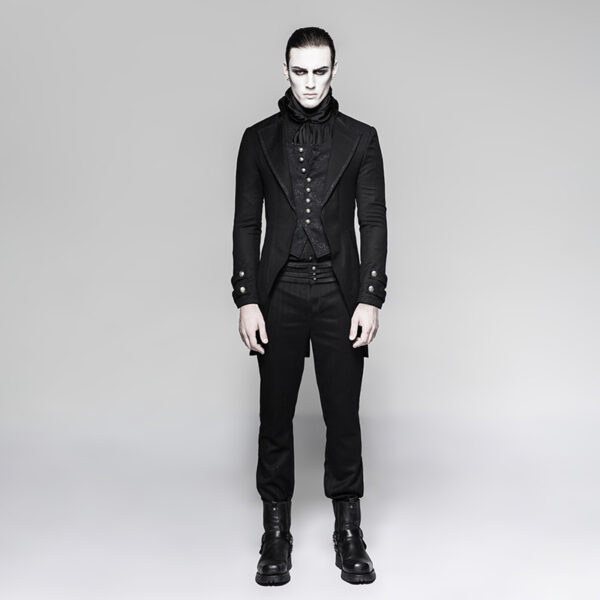 PUNK RAVE European Style Gothic Punk Long Jacket - Image 4