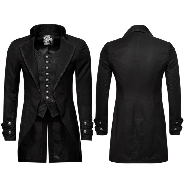 PUNK RAVE European Style Gothic Punk Long Jacket - Image 5