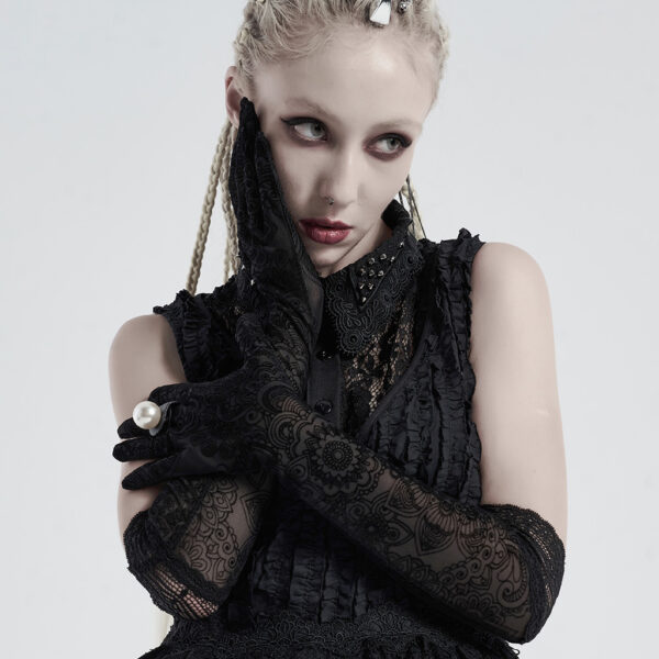 Gothic Daily Lace Mittens