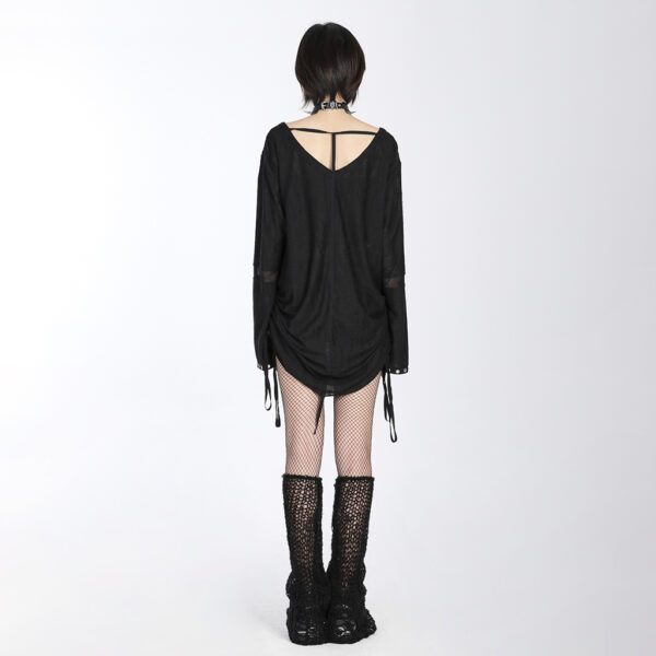 PUNK RAVE Black Wide Knit Leg Warmers - Image 3