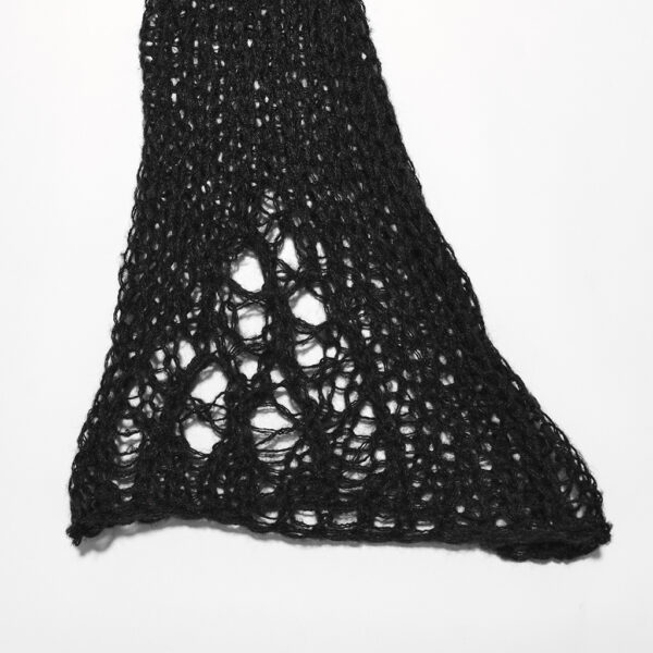 PUNK RAVE Black Wide Knit Leg Warmers - Image 6