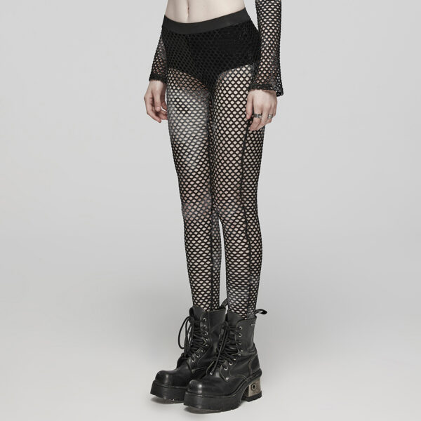 PUNK RAVE Perspective Tie-Dyed Mesh Leggings - Image 2