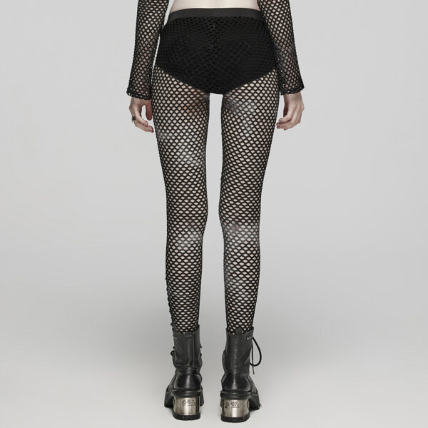 PUNK RAVE Perspective Tie-Dyed Mesh Leggings - Image 3