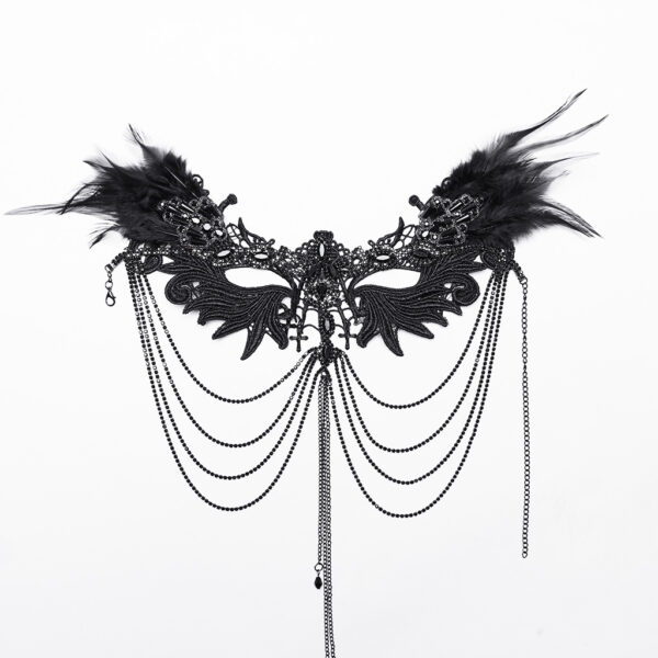 Gothic Black Wings Necklace - Image 8