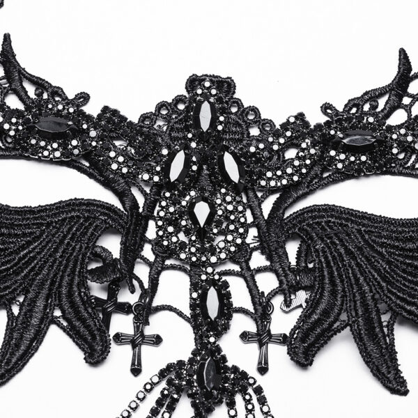 Gothic Black Wings Necklace - Image 7