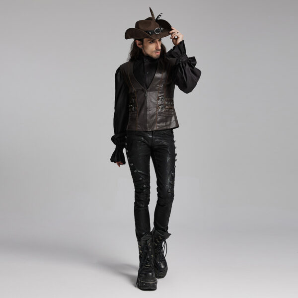 Classic Retro Suede Punk Western Cowboy Hat - Image 5