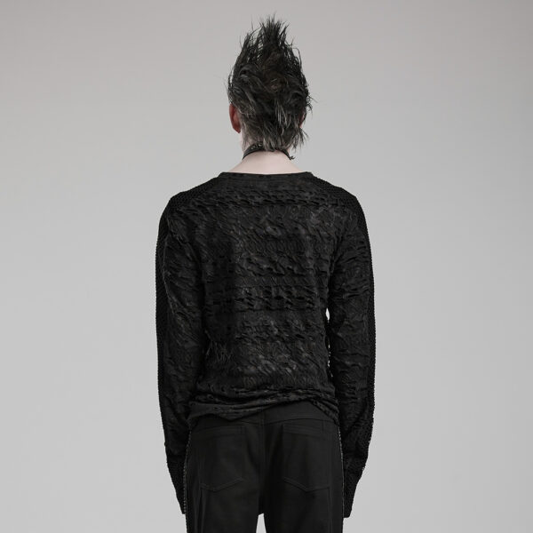 PUNK RAVE Mesh Goth Decadent Long Sleeve T-Shirt - Image 3