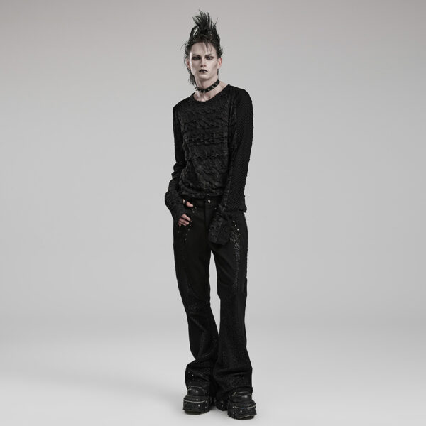 PUNK RAVE Mesh Goth Decadent Long Sleeve T-Shirt - Image 4