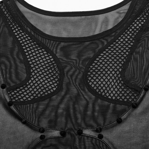 PUNK RAVE Snap Punk Mesh Bodysuit - Image 9