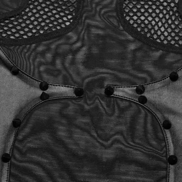 PUNK RAVE Snap Punk Mesh Bodysuit - Image 8