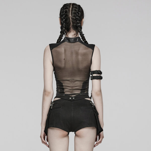 PUNK RAVE Eyelet Loop Perspective Top - Image 3