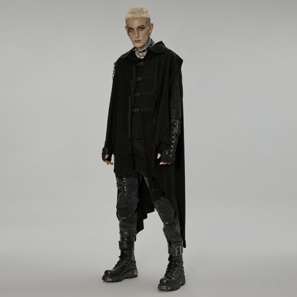 PUNK RAVE Dark Sweatshirt Vest Jacket - Image 2