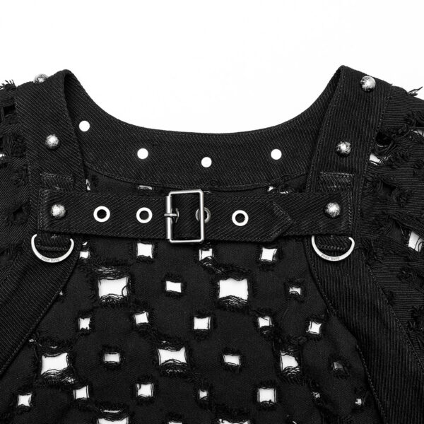 PUNK RAVE Post-Apocalyptic Style Short Sleeve Cardigan - Image 9