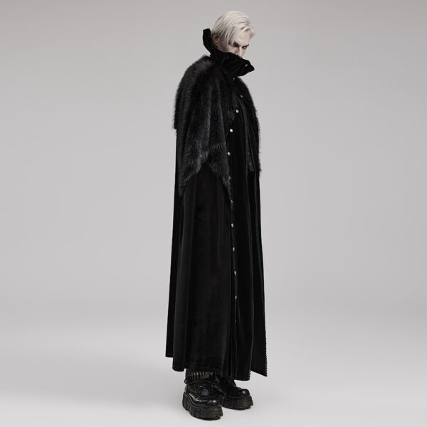 PUNK RAVE Velvet Goth Fleece Cloak - Image 2