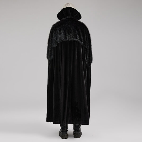 PUNK RAVE Velvet Goth Fleece Cloak - Image 3