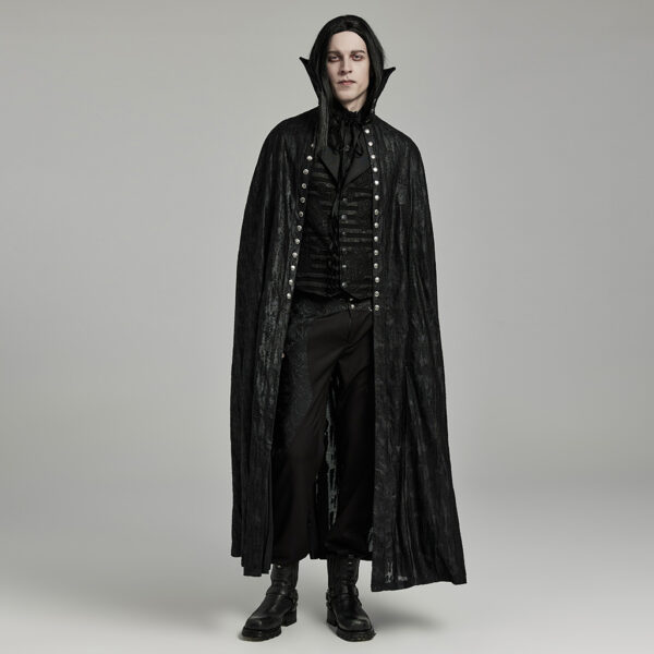 Gothic Double Breasted Cloak - Image 2