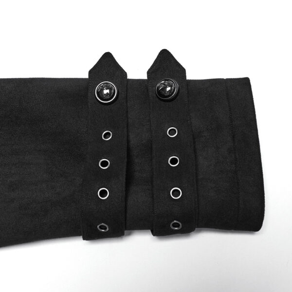 PUNK RAVE Suede Goth Cloak Style Jacket - Image 6