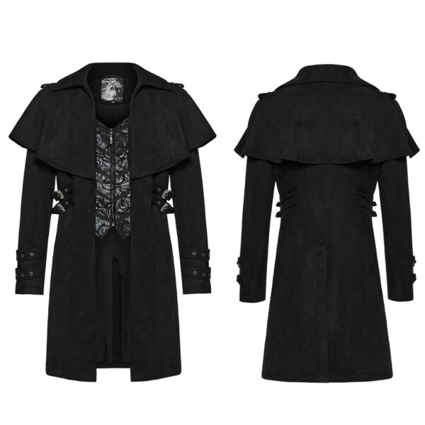 PUNK RAVE Suede Goth Cloak Style Jacket