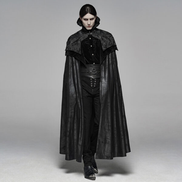 PUNK RAVE Gothic Jacquard Cloak - Image 4