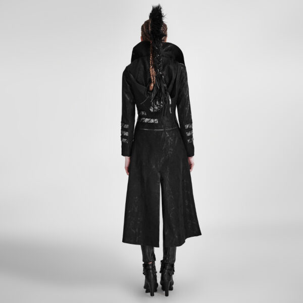 PUNK RAVE High Lapel Collar Long Coat - Image 3