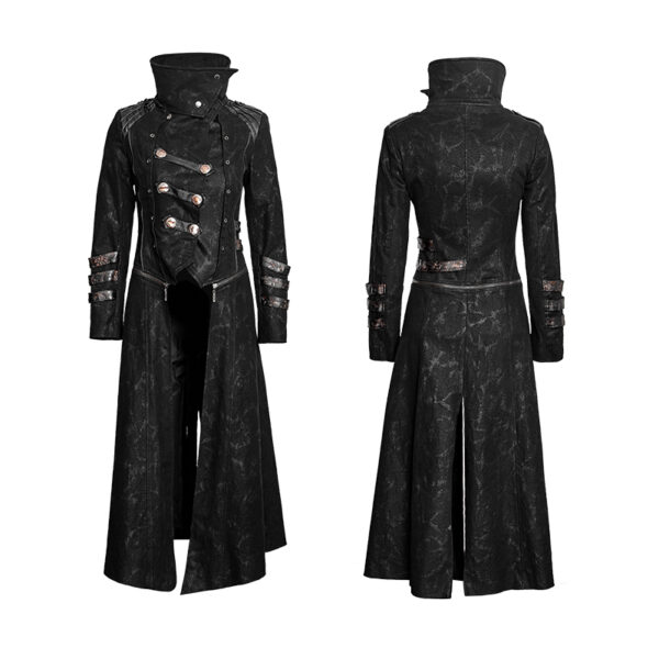 PUNK RAVE High Lapel Collar Long Coat - Image 5