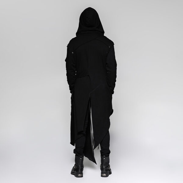 PUNK RAVE Hooded Long Patch Jacket - Image 3