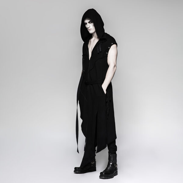 PUNK RAVE Hooded Long Patch Jacket - Image 5