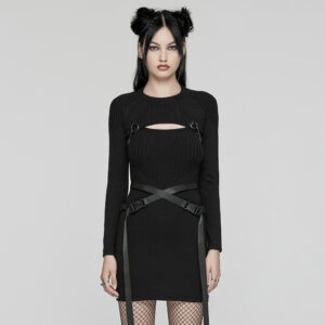 Punk Knitted Dress Set