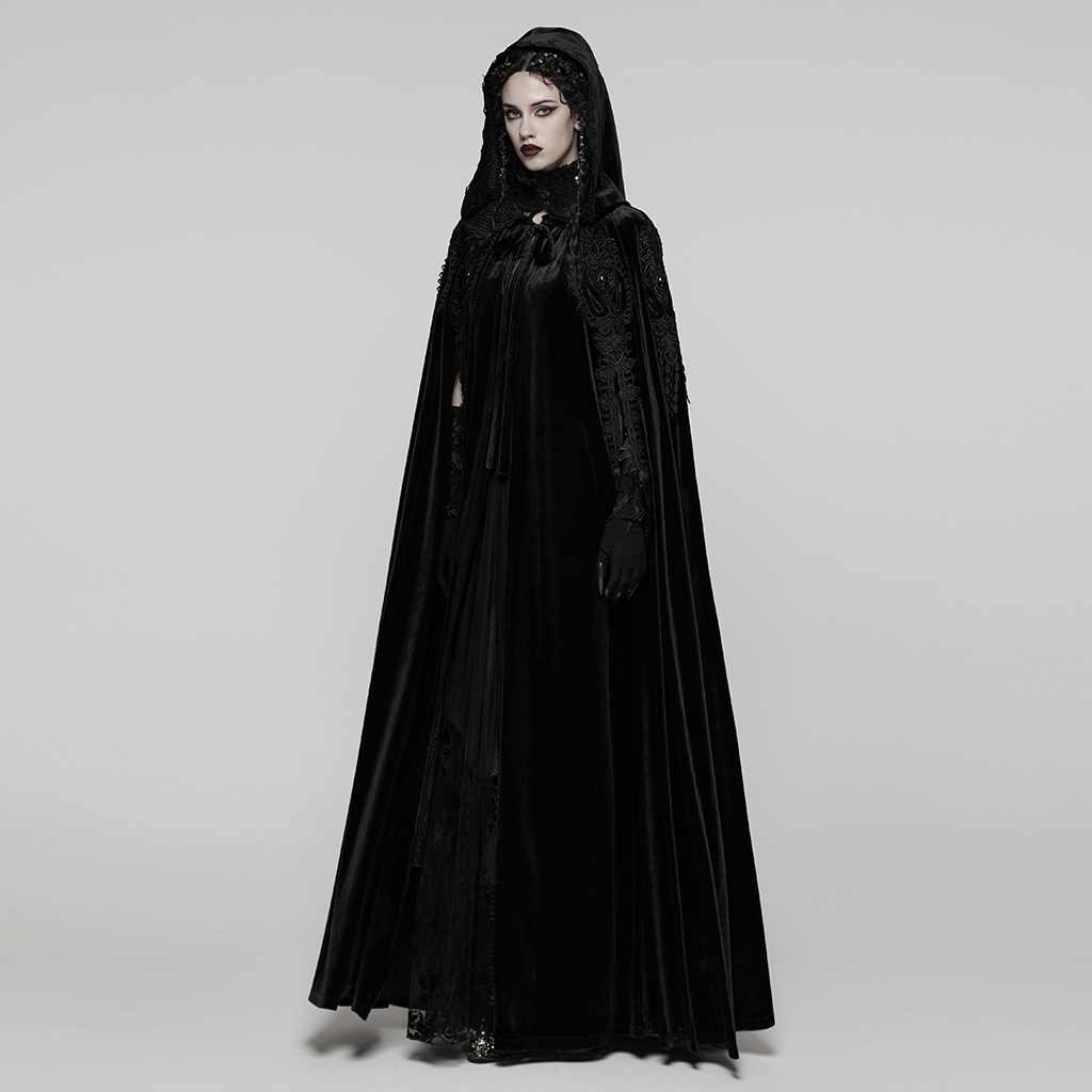 Goth Velvet Cloak - Image 2