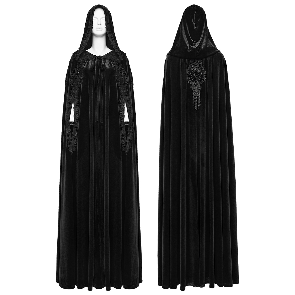 Goth Velvet Cloak - Image 4
