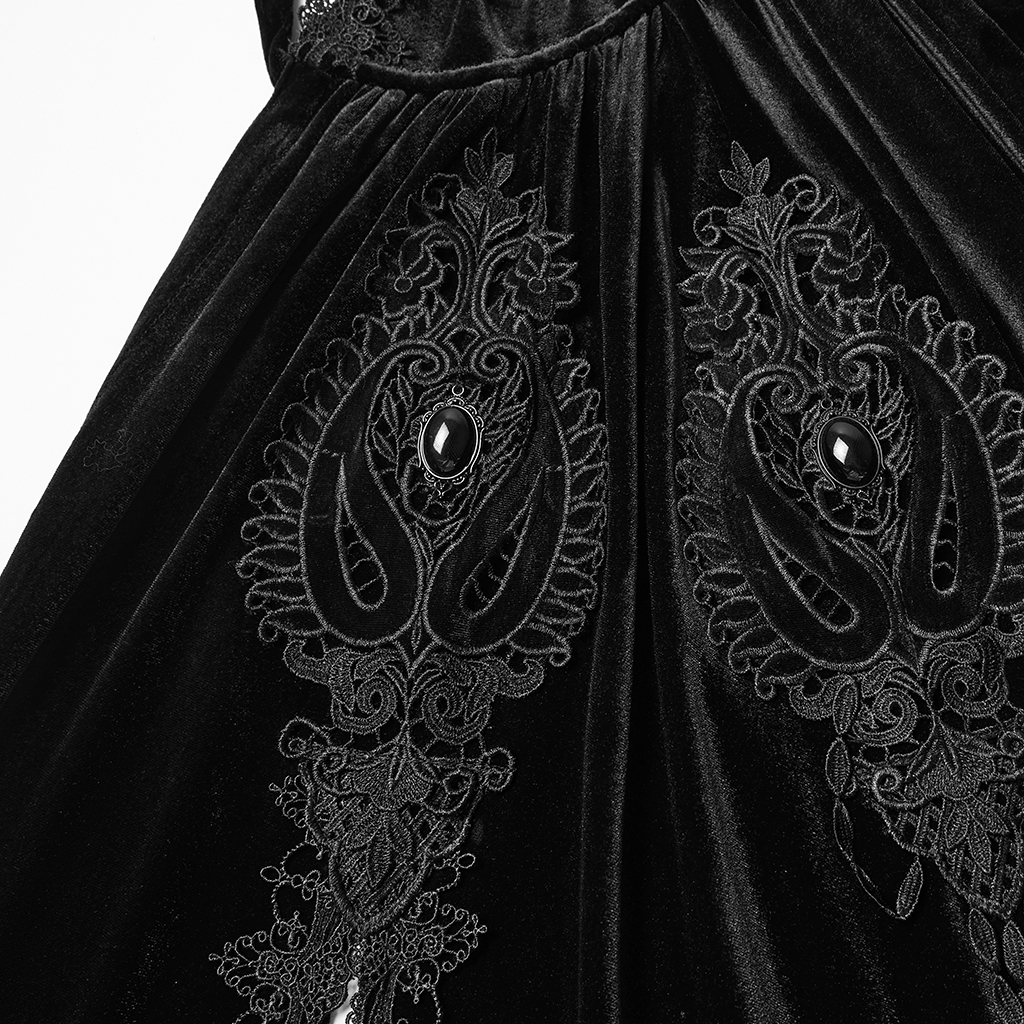 Goth Velvet Cloak - Image 7