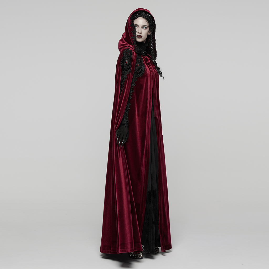 Goth Velvet Cloak - Image 11