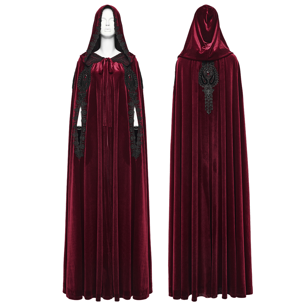 Goth Velvet Cloak - Image 13