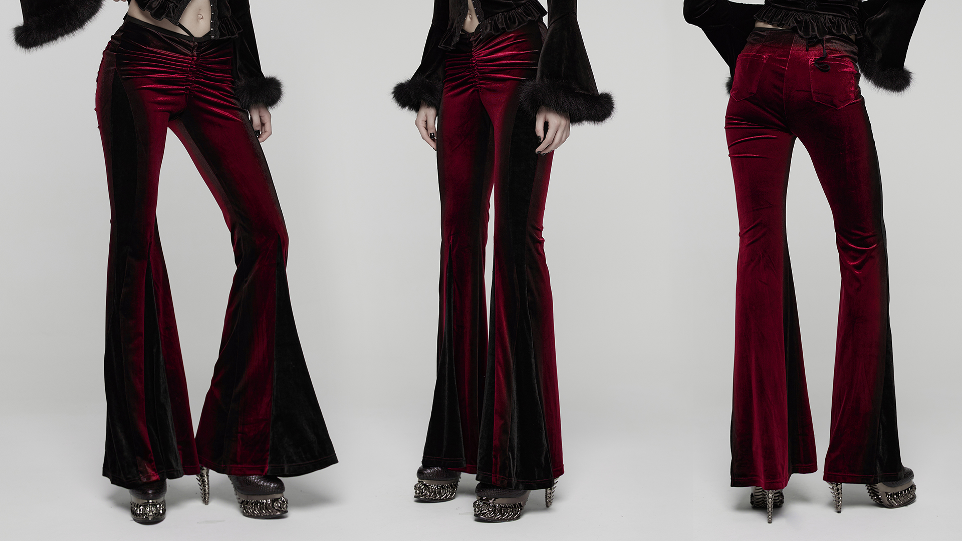 Goth Gradient Flared Trousers - Image 30