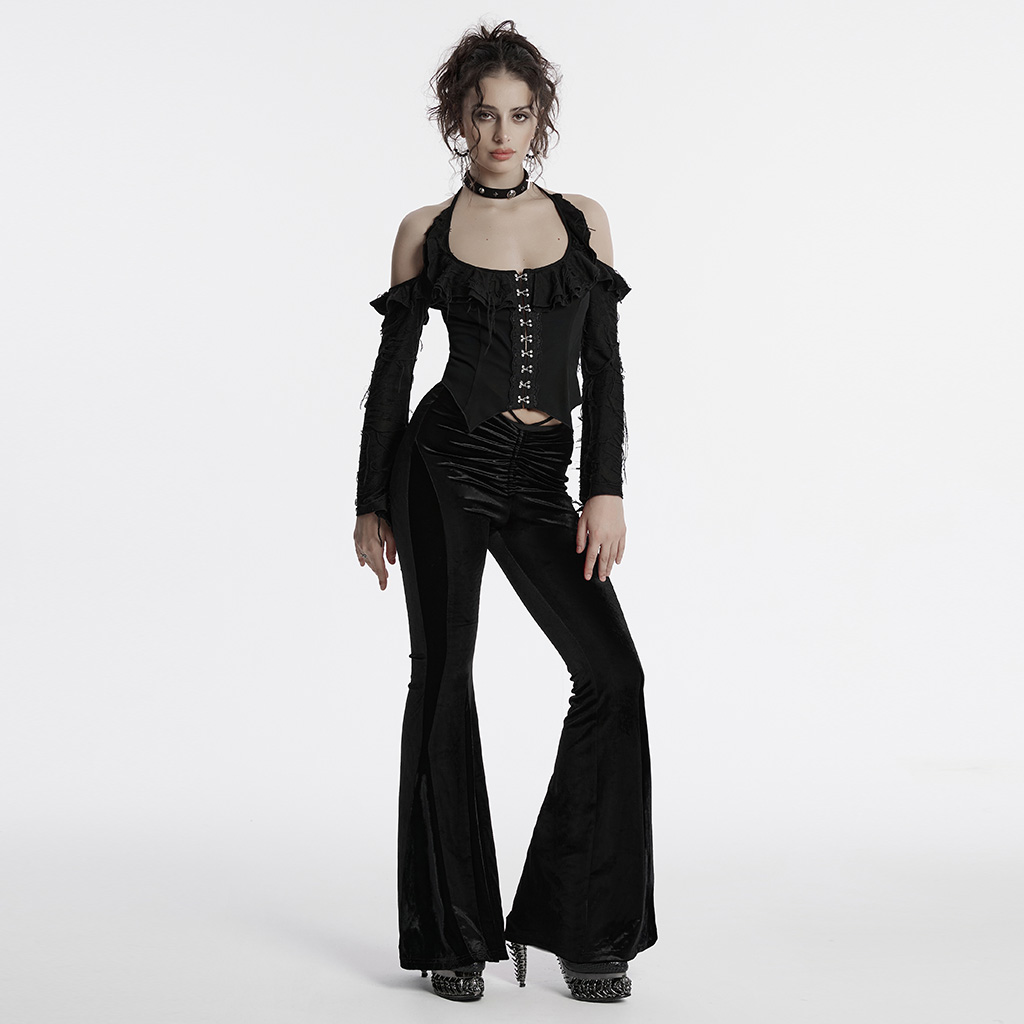Goth Gradient Flared Trousers - Image 4
