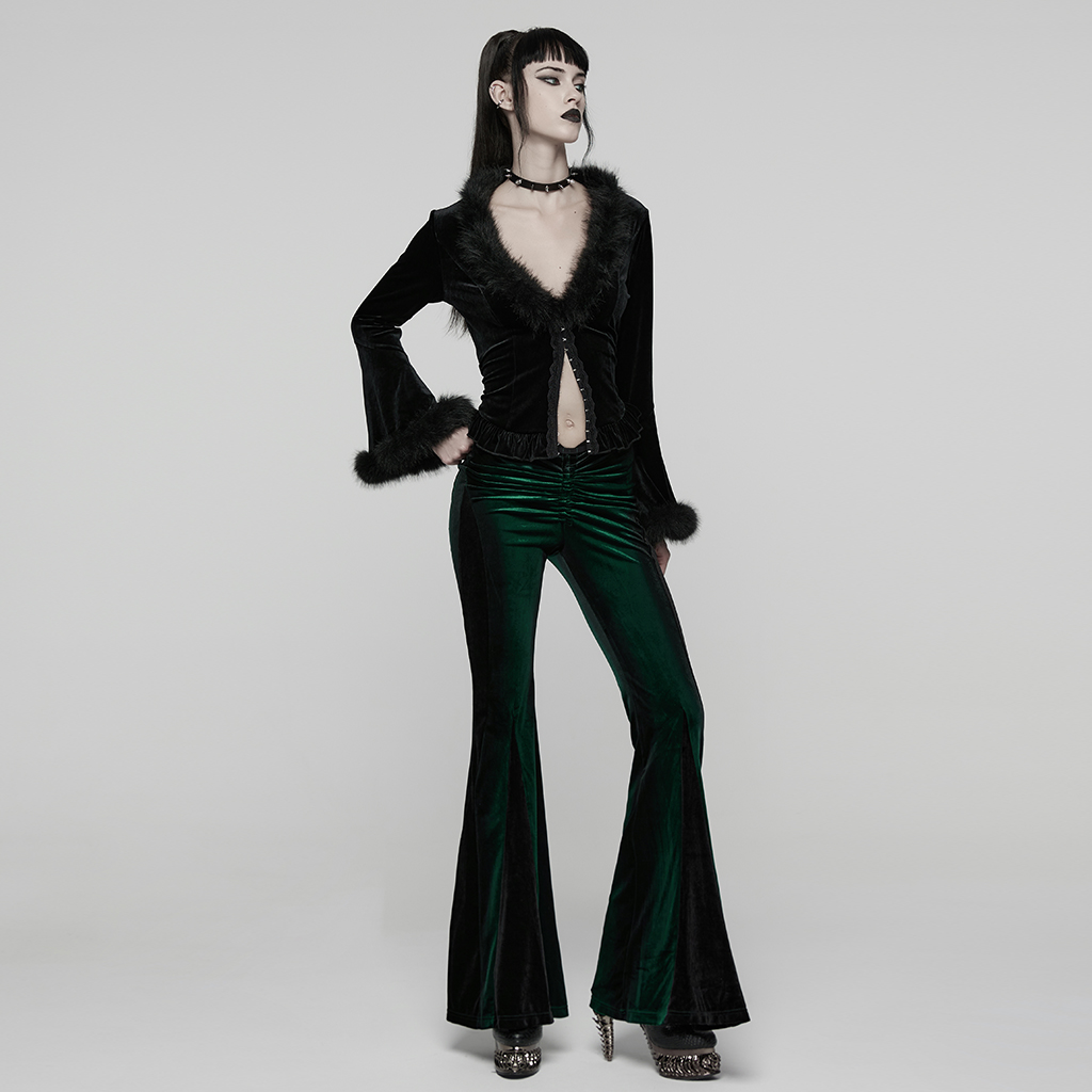 Goth Gradient Flared Trousers - Image 45
