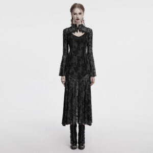 Crescent Design Two-Piece Goth Dress
