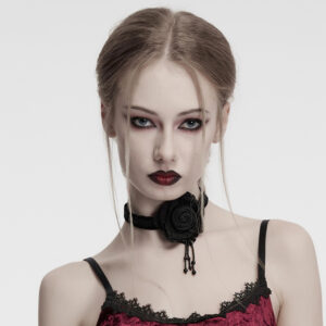Goth Rose Choker